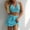 Blue, variant on Womens Crocheted Hollowed Out Two Piece Summer Bikini Beach Wear Swimsuit Underwire Bikini Top plus Size Retro Cowboy Bikini Womens Bikini Underwear Pack Pineapple Bikini Swimsuit Women Bikini Push up