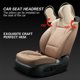 thumbnail image 2 of Cojín para reposacabezas de asiento de coche, almohada de poliéster, cojín de apoyo para el descanso del cuello (color crema), 2 of 8