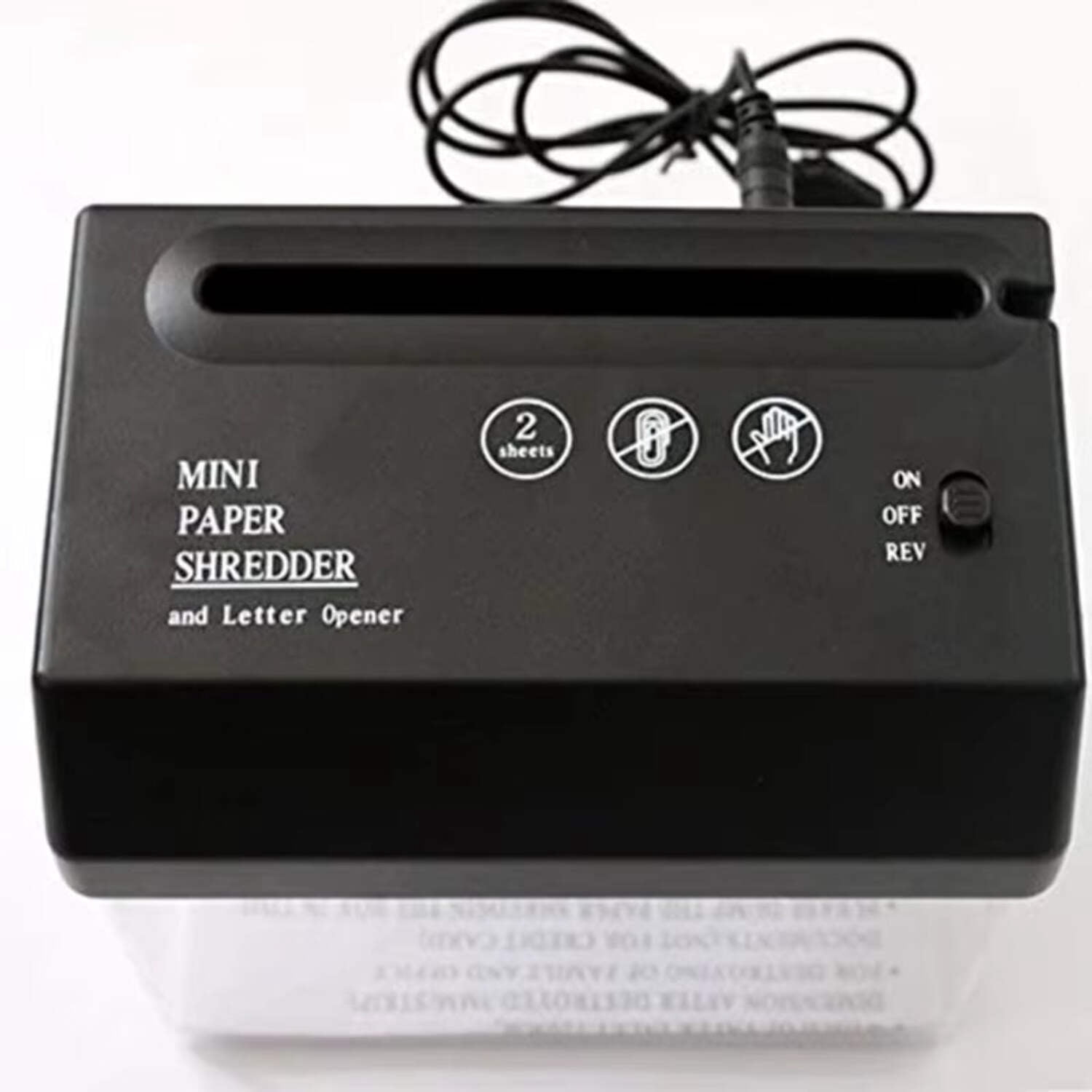 Portable Mini Paper Shredder – Electric USB  Battery Operated Compact Shredder for Documents