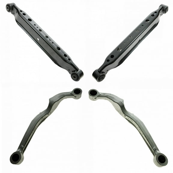 TRQ Rear 4 Piece Upper Control Arm & Lower Trailing Arm Kit for Nissan Rogue PSA72699