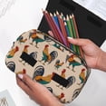 thumbnail image 6 of Kdxio Rooster for Double Compartment Pen Case Oxford Organizer with Zipper Pockets for Students Artists, 6 of 7