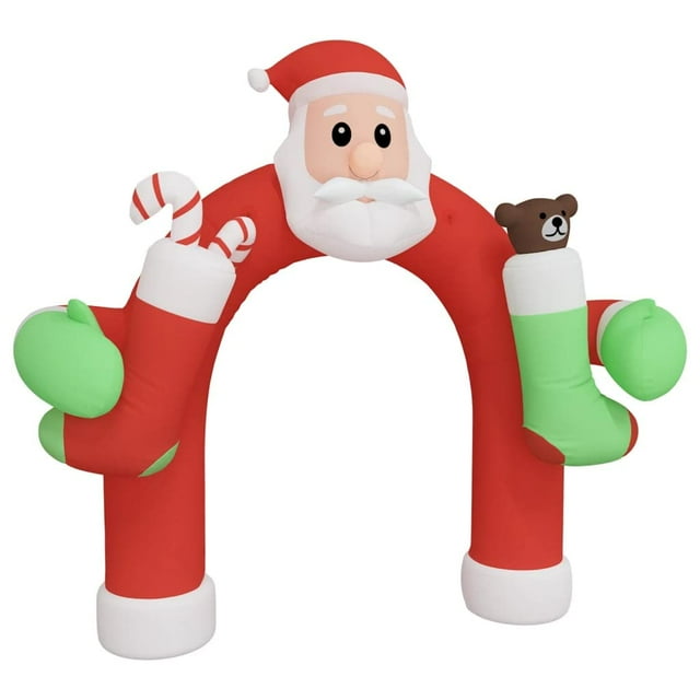 Arco inflable de Navidad VidaXL con Papá Noel y muñeco de nieve de 2,6 m