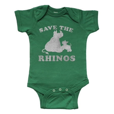 

Inktastic Save the Rhinos with Cute Rhinos Gift Baby Boy or Baby Girl Bodysuit
