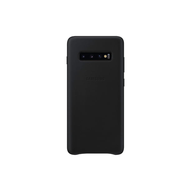 Funda para Samsung Galaxy S10+, piel trasera, color negro