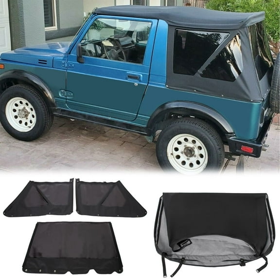 Kojem Soft Top for 1986-1994 Suzuki Samurai W/Zippered Tinted Windows