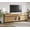 Oak, variant on WAMPAT TV Stand for TVs up to 90 inch, 3 in 1 Modern Entertainment Center with Metal Base & 2 Adjustable Shelves, TV Console for Living Room,Beige