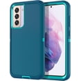 thumbnail image 1 of LAICAIW for Galaxy S21 FE 5G Case Shockproof Rugged Full Body Protection Heavy Duty Dust/Drop Proof 3-Layer Durable Cover Case for Samsung Galaxy S21 FE 5G 2022, Turquoise, 1 of 7