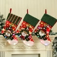 thumbnail image 1 of Christmas Socks with LED Lights Christmas Elements Design Large Stocking Hanging Decoration Gift for Christmas Tree Fireplace Wall, 1 of 9