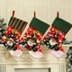 thumbnail image 3 of Calcetines navideños con luces LED Diseño de elementos navideños Calcetín grande Decoración colgante Regalo para árbol de Navidad Pared de chimenea, 3 of 8