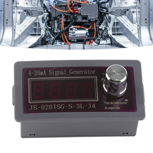4-20mA Generator, Voltage Display Calibration Clear LED Display Reverse Polarity Generator for Panel Debugging for Valve Adjustment