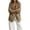 Khaki, variant on Women's Blazer Jacket Button Down Long Sleeve Cotton Linen Loose Casual Outerwear for Fall 2XL