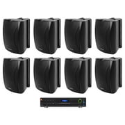 JBL VMA1120 Commercial Amplifier+8) Black Wall Speakers For Restaurant/Bar/Café