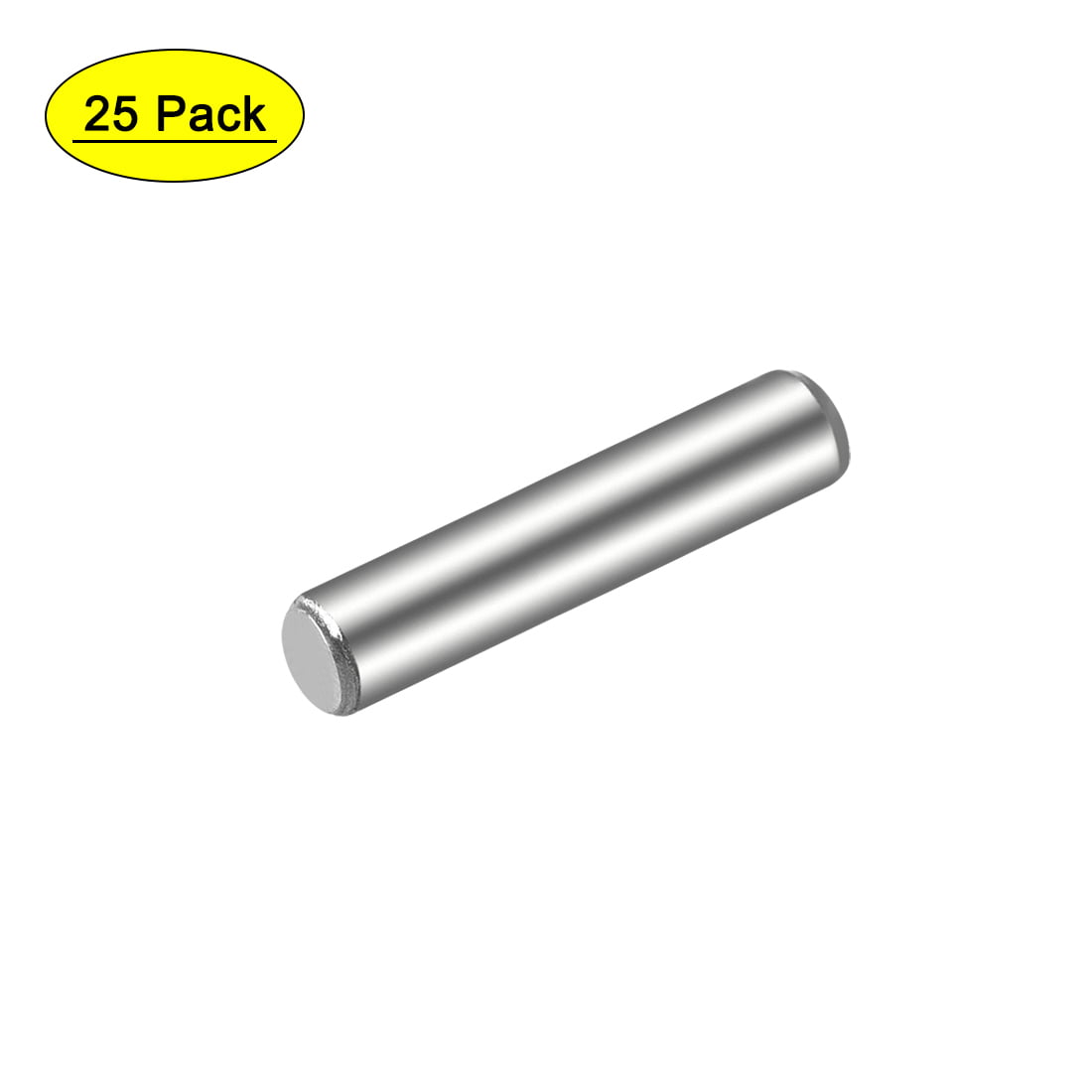 uxcell 100Pcs 2mm x 4mm Dowel Pin 304 Stainless Steel Wood Bunk Bed Dowel Pins Shelf Pegs Support Shelves Silver Tone