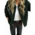 thumbnail image 3 of Womens Short Faux Fur Shearling Jacket Fall Winter Full Zip with Pockets Coats with Pocket Black XL, 3 of 8