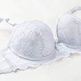 thumbnail image 3 of Levmjia Women Lace Lingerie Set Underwire Bra With Matching Thong Panties Adjustable Shoulder Straps Soft Mesh Daily Wear Romantic Date Night Elegant Solid Color, 3 of 7