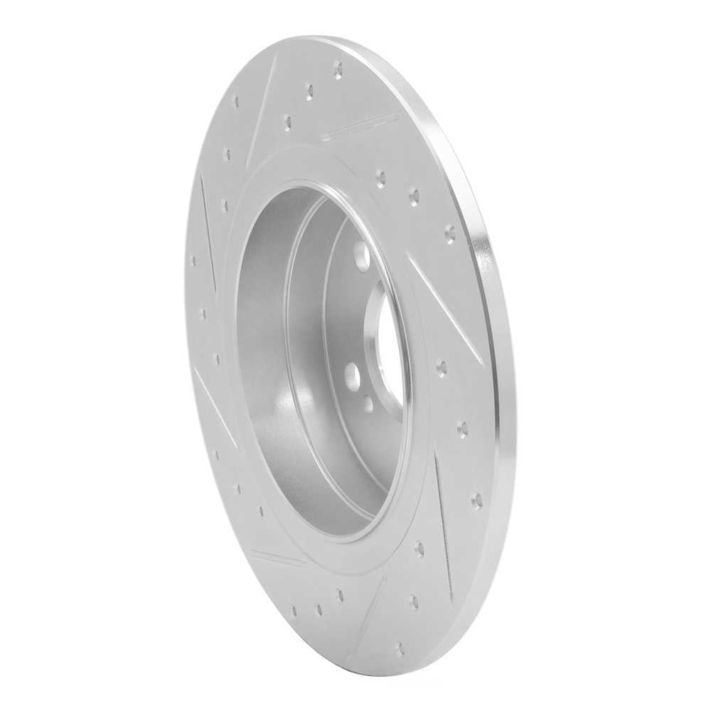 Dynamic Friction Company 631-63086R DFC Brake Rotor - Drilled And Slotted - Silver