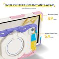 thumbnail image 3 of FJLBDE Case for Honor Pad X9a/X9 Pro 11.5 Inch with 360 Kickstand, Shoulder Strap Carrying Protective Cover, Multicolor Pink, 3 of 6