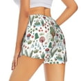 thumbnail image 3 of Sigee Frog and Forest Plants for Women's Athletic Shorts High Waisted Running Shorts Pocket Sporty Short Gym Elastic Workout ShortsX-Large, 3 of 9