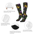 thumbnail image 6 of Lsque Mardi Gras Carnival4 Printed Crew Socks Men's Women's LightWeight Thin Casual Calf Socks ,Knee High Socks,Cotton Socks, 6 of 9