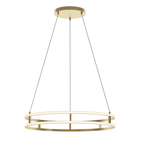 AFX  Gemini 24'' LED Pendant Gold - 32"