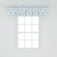 thumbnail image 2 of Ambesonne Surfboard Window Valance, Doodle Summertime, 42" x 12", Petrol Blue Slate Blue, 2 of 3