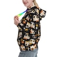 thumbnail image 2 of Sikiie Flower Fox Women's Casual Hoodies Long Sleeve Lightweight Pullover Tops Loose Sweatshirt-XX-Large, 2 of 7