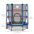 thumbnail image 2 of CoSoTower Trampoline pour Enfants de 55 Pouces avec Filet de Protection pour Intérieur/extérieur, Trampoline pour Garçons et Filles de 3 à 6 Ans, Multicolore, 2 of 7