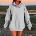 thumbnail image 2 of Plebaso Oversized Hoodies for Women Lightweight Hooded Sweatshirts Womens Casual Plain Drawstring Pullover, 2 of 5