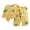 Light Yellow, variant on WUANDIXFA Toddler Pajamas 1-8 Years Cotton Soft Cartoon Short Sleeve Shirts Pant Boys Home Outfit Pajamas for Boys,Green,5-6 Years