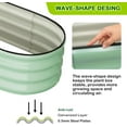 thumbnail image 5 of Galvanized Tall Raised Garden Bed Set Of 2,Oval Large Planting Box with Open-Ended Base,Planter Raised Boxes For Vegetables Flowers, 5 of 9
