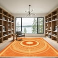 thumbnail image 2 of ODIKA 6'x9' Machine Washable Non-Slip Area Rug, Oriental Burnt Orange High Traffic Rug, Orange, 1069287, 2 of 7