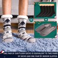 thumbnail image 2 of Men's Winter Thermal Fleece Lining Knit Slipper Socks Christmas Non Slip Socks, 2 of 6