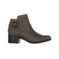 thumbnail image 4 of Womens Naturalizer Keaton Zip Up Ankle Block Heel Boots, Grey, 9 US / 39 EU, 4 of 5