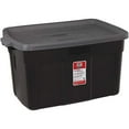 thumbnail image 2 of Rubbermaid RMRT310006 Bac de Rangement Roughneck de 31 gal, Noir et Gris - Lot de 6, 2 of 4