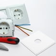 thumbnail image 1 of PAMINGONO 2Pcs Switch Plate Blank Electrical Cover Plate White Plastic For Renters Home Environments, 1 of 8