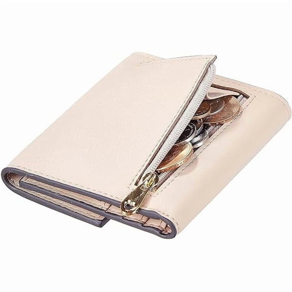 ZLC RFID Blocking Wallet Women Small Womens Wallet Credit Card Holder Mini Compact Trifold Wallets for Women with Coin Pocket Zipper