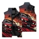 thumbnail image 2 of Chaleco cálido resistente al viento con cuello alto y cremallera con estampado de coche deportivo clásico en 3D para hombre, para viajes al aire libre en la calle, pelea de bolas de nieve, 2 of 5