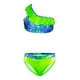thumbnail image 1 of Traje de Baño Niña MERMAIDS123 Tala 10 dos piezas modelo a un hombro azul con verde, 1 of 4