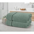 thumbnail image 3 of MyOwn 100% Premium Cotton 2 Pack Oversized Bath Towel Set 28x55 inches, Large Bath Towels, Ultra Absorbant Compact Quickdry & Lightweight Towel, Ideal for Gym Travel Camp Pool - Jade, 3 of 7