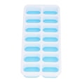thumbnail image 2 of Molde para cubitos de hielo de color azul, de plástico y silicona de calidad alimentaria, con tapa extraíble para facilitar su extracción, 2 of 8