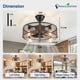 thumbnail image 2 of Ventilador de Techo DINGLILIGHTING 20" Nogal con Control Remoto y Luz LED, 2 of 9