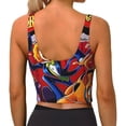 thumbnail image 3 of Lsque Scooby-Doo Printed Women'S Sports Bra, Compression, Moisture Wicking, High-Impact Sports Bra For Women,Supportive sports bra-Small, 3 of 9