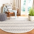 thumbnail image 4 of SAFAVIEH Trace Hermite Geometric Chevron Wool Runner Rug, Grey/Black, 2'3" x 8', 4 of 4