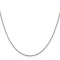 thumbnail image 5 of Auriga Fine Jewelry 14K White Gold 1.1 mm Box Chain Necklace for Women 28", 5 of 7