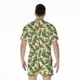 thumbnail image 2 of Avocado Cut In Half Drawing Short Sleeve Men'S Rompers, Avocado Fruits Casual Summer Jumpsuits Outfit, 2 of 4