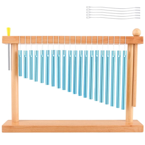 EASTROCK 20 Note Chime Table Wind Chime Bar Percussion Instrument Single Row Chime Hand Chimes Relaxing Meditation Healing Sound