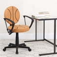thumbnail image 2 of Scranton & Co Vinyl Basketball Task Office Chair in Orange/Black, 2 of 8