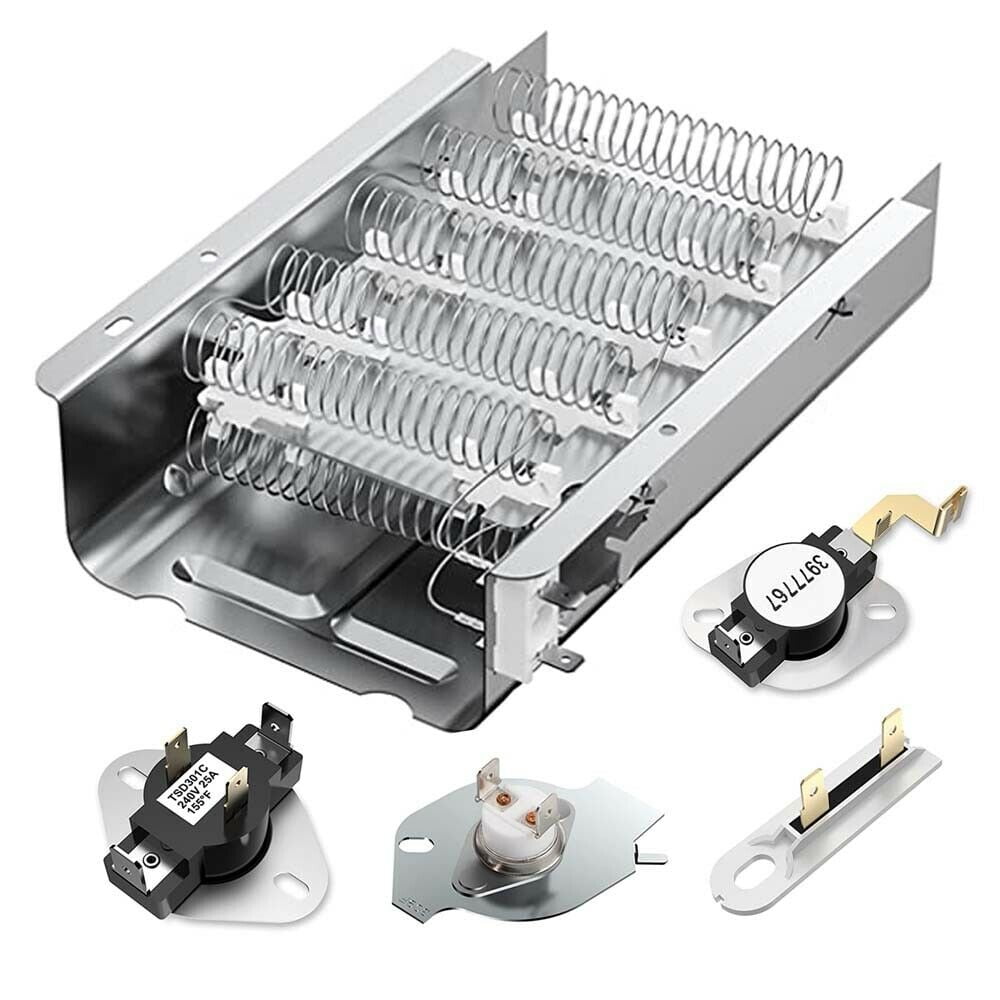 279838 Dryer Heating Element with Thermostat Thermal Fuse 279816 3392519 for Whirlpool Kenmore Maytag Amana Dryer