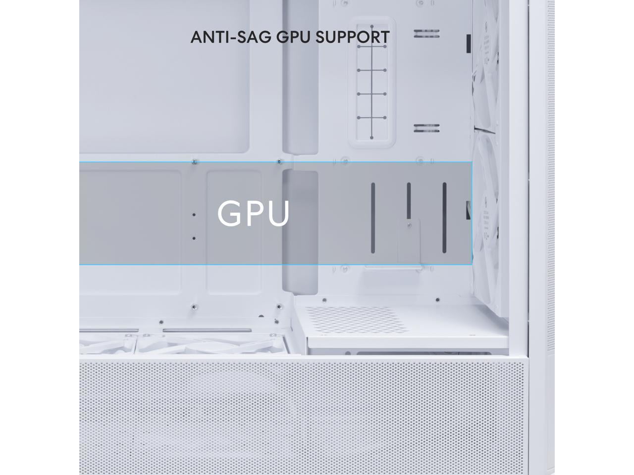 LIAN LI LANCOOL 207 Compact ATX RGB Gaming Computer Case, Tower Chassis w/ 2x140mm ARGB,2x120mm PWM Fans Pre-Installed, USB Type-C Port, Tempered Glass Side Panel (White) -- LANCOOL 207RW