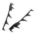 thumbnail image 4 of 2x Car Front Upper Headlight Cover Strip Set & 2PCS Front and Rear Brake Pad Wear Sensors for 3 Series E46,Black, 4 of 5